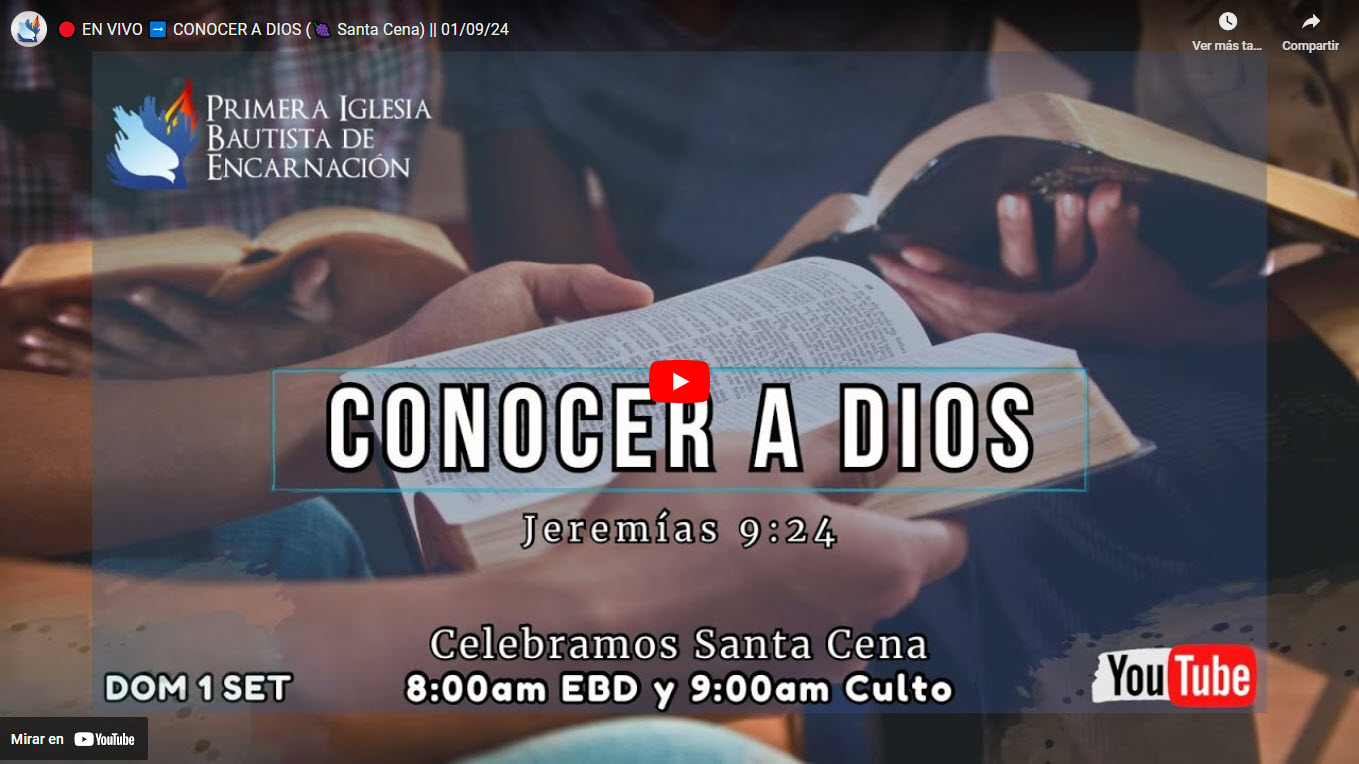 Servicio del 01-09-2024 – Conocer a Dios